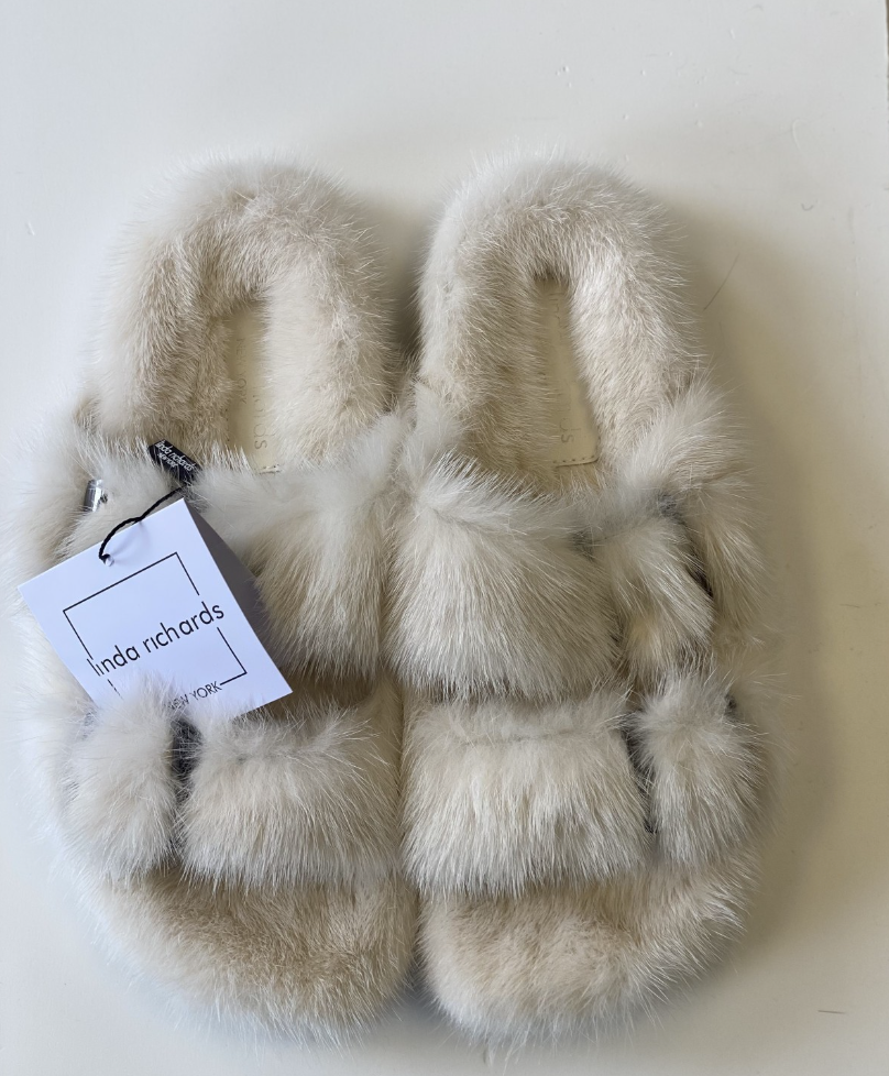 
                      
                        Linda Richards- Mink Slippers
                      
                    