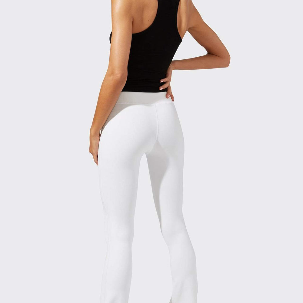 SPLITS59 Raquel High Waist Flared Legging - WHITE