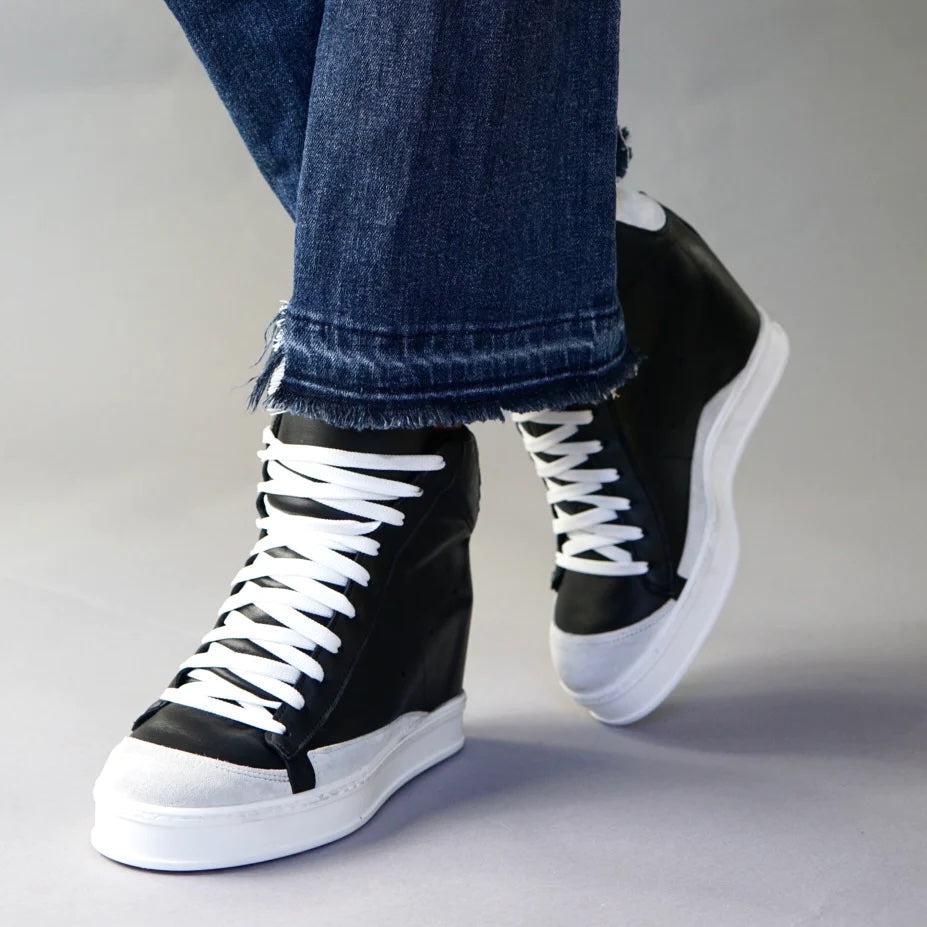 
                      
                        Cynthia Richard Fearless Black Wedge Sneaker
                      
                    