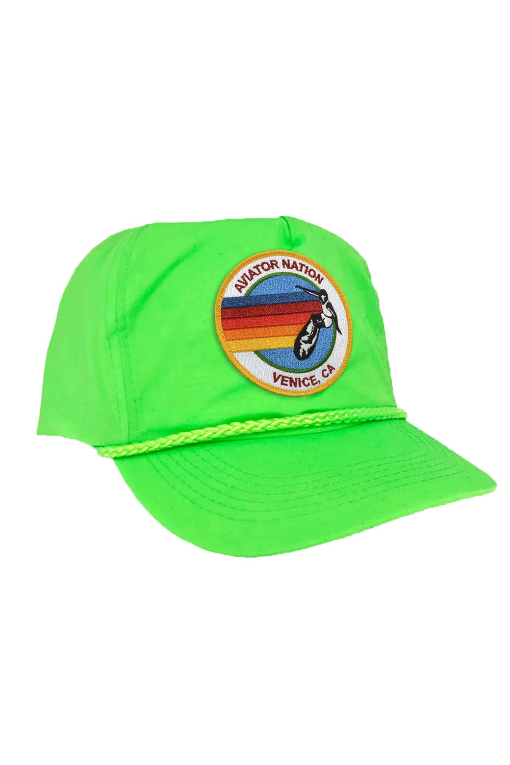 Aviator Nation Women's Venice Beach Nylon Trucker Hat - Neon Green